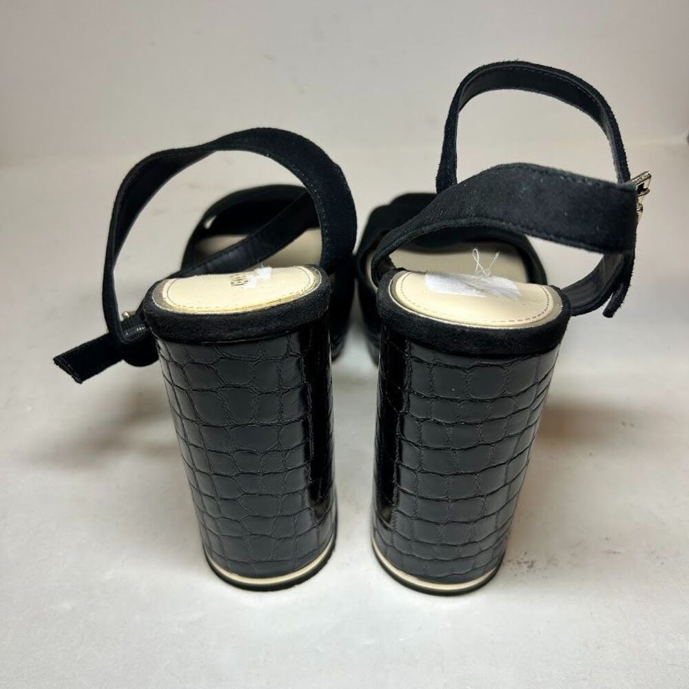Kenneth Cole Womens 11 M Black Dolly Platform High Heel Sandals Display GM1 - Picture 3 of 5